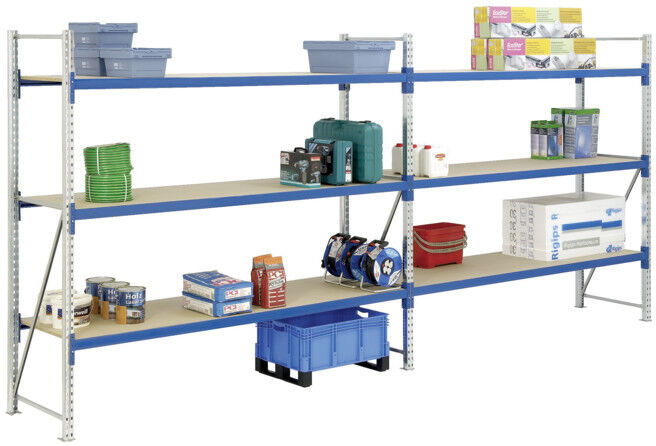Rayonnages mi-lourds p 600 montants galvanisés Bito lissesement époxy (25755)