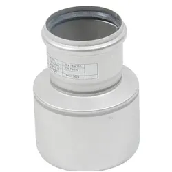 Blücher, Zubehör Sanitärinstallation, rot.110 - 75mm - m.O-Ring RF AISI 304.Alm RF stål