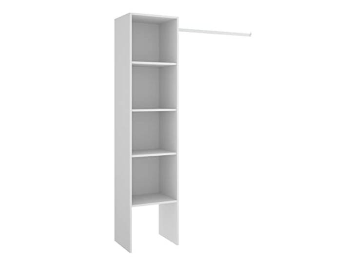 DEKIT GRUPO RIMOBEL Suit Kleiderschrank, Holz, Weiß, 186 x 138 x 40 cm