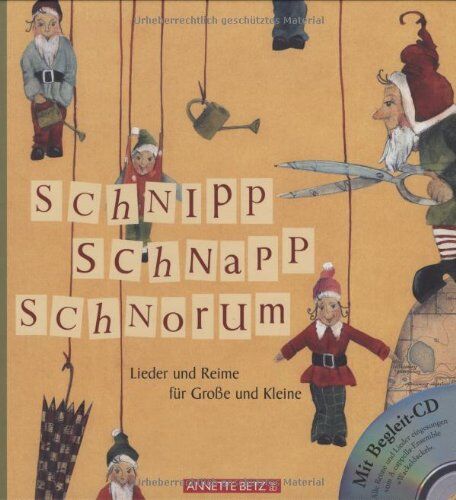 Frank Helfrich - Schnipp, Schnapp, Schnorum mit Begleit-CD: Lieder und Reime für Große und Kleine - Preis vom 30.09.2026 22:30:23 h