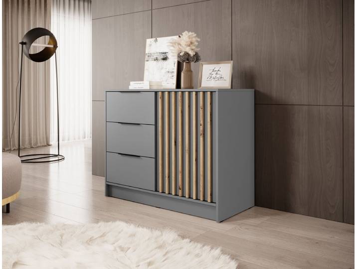 Designer Kommode Niro I - Grau - Luxusbetten24