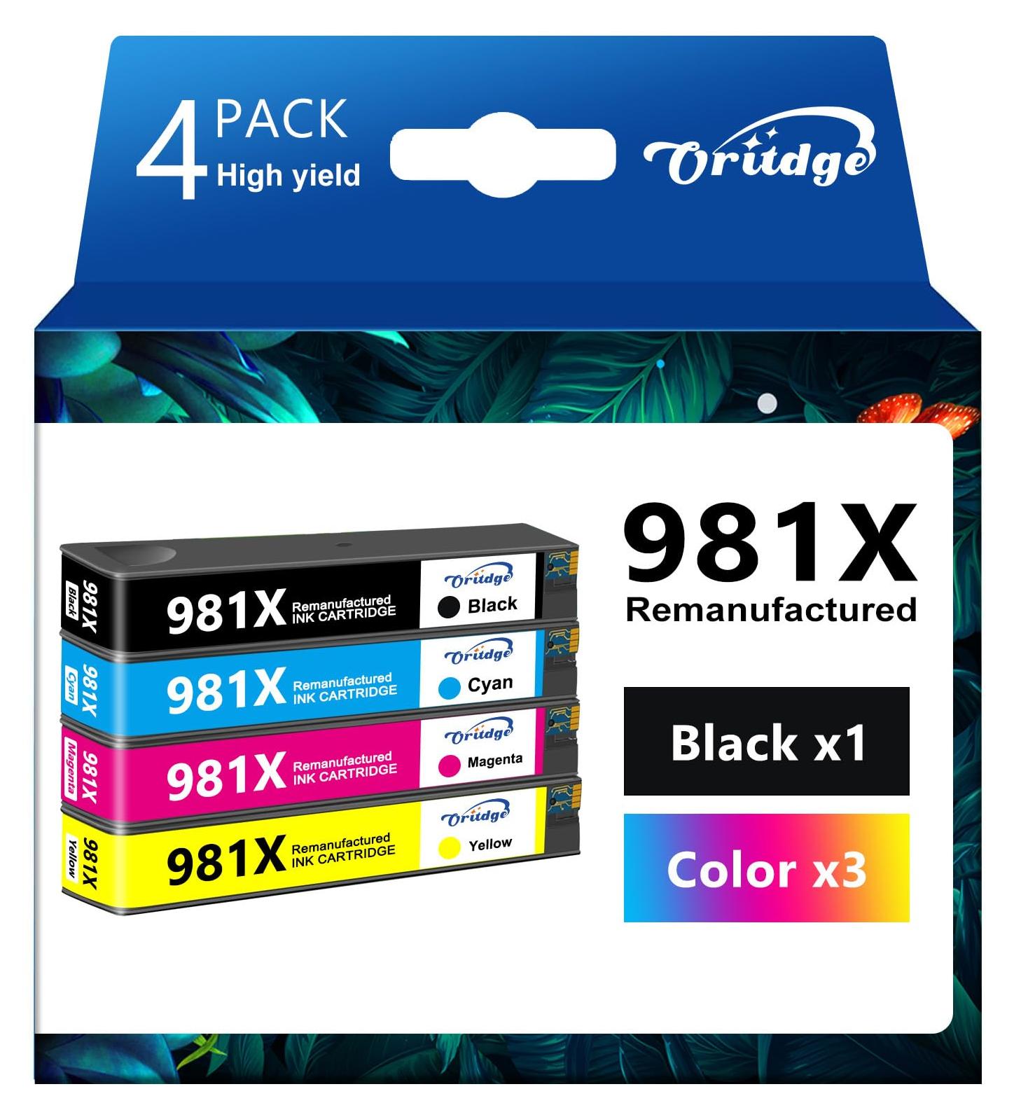 981X Tintenpatronen für HP PageWide (4er-Pack)