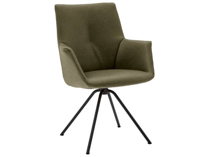 Dieter Knoll Sessel CHESTER, grün, Leder