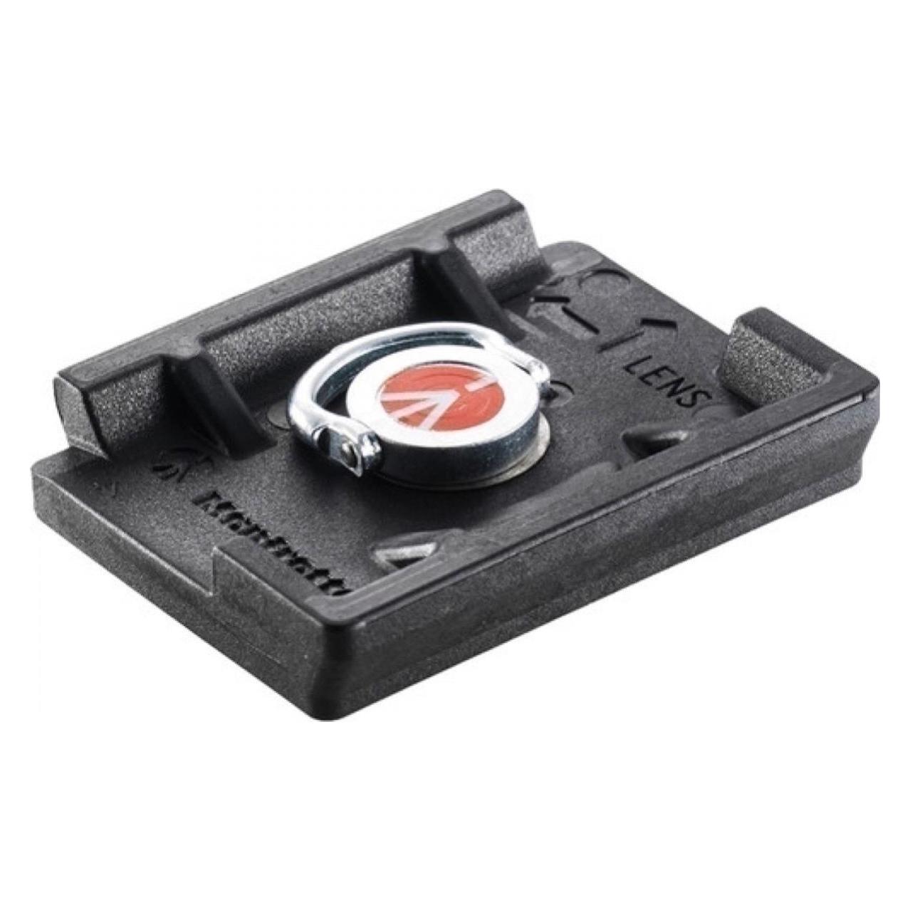 Manfrotto Schnellspannplatte Light 1 / 4 + 3 / 8 kompatibel mit allen RC2 Köpfen (Stativ Schnellwechselplatte) (200LT-PL)