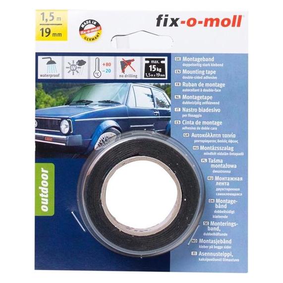 Fix-o-moll DOUBLE-SIDED ADHESIVE TAPE 1.5MX19MM (19 mm) (36631649)