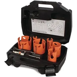 Magni, Lochsäge, Mehrzweck Lochsägen Set MXqs SuperXCut Elektriker D25,35,44,60,68,80mm Mandrex