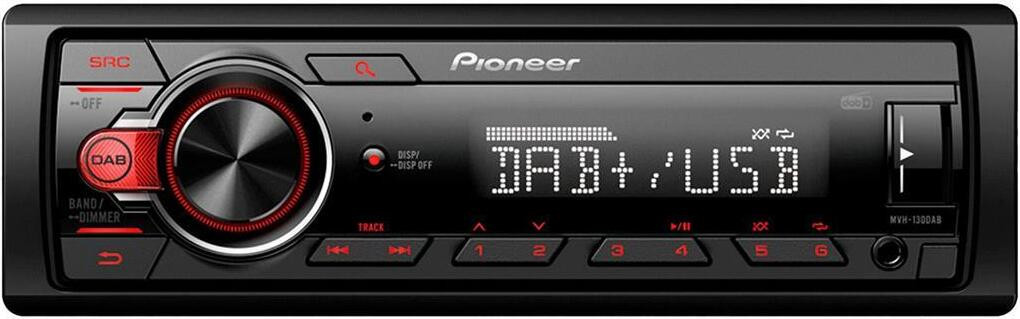 Pioneer MVH-130DABAN autoradio met DAB-antenne