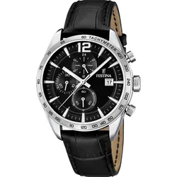 Festina Quarz Herren Timeless Chronograph F16760/4 - schwarz - 43.5mm