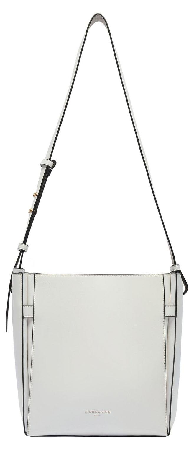 LIEBESKIND BERLIN Leder Schultertasche Kodiaq Sheep Hilla Hobo Bag Arctic creme