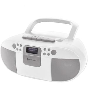 Soundmaster Radio SCD7800WE DAB+, CD, USB, Kassettendeck, Stereo, weiß