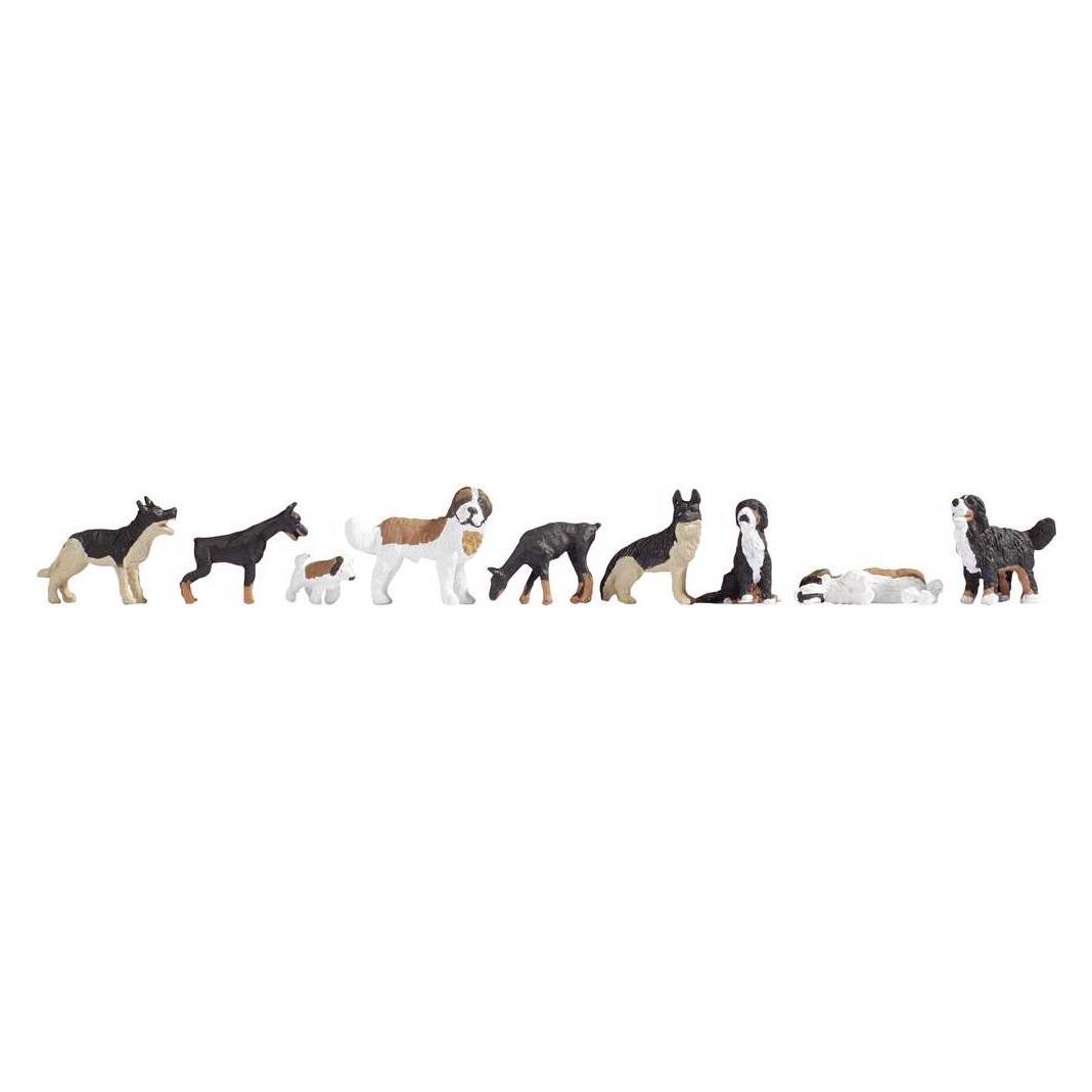 Noch H0 NO Sound Szene Hunde (0012852)
