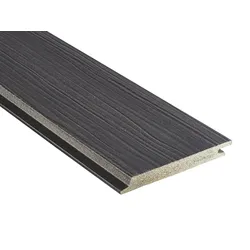 18x152 mm NATURinFORM WPC Fassadenprofil, "Die Gestaltende Exklusiv XXL" einseitig geprägt, matt, Basaltgrau, Deckmaß: 148mm