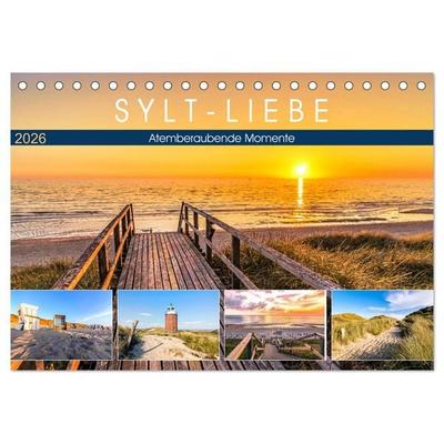 SYLT-LIEBE Atemberaubende Momente (Tischkalender 2026 DIN A5 quer), CALVENDO Monatskalender