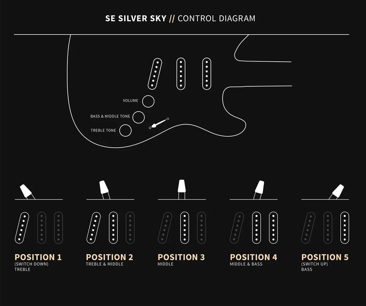 PRS SE Silver Sky Dandy Lion