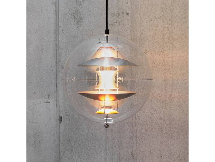 VP Globe Suspension 40 Brushed Alu - Verpan - Salon / séjour - Design - Plastique - À ampoule unique