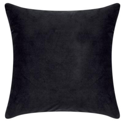 Dekokissen PAD "Elegance", schwarz (schwarz, unifarben), B:50cm L:50cm, Polyester, Dekokissen_Sitzkissen_Kissenhüllen, Design als Basic, aus Samt, elegante Optik, in verschiedenen Größen