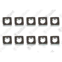 VAILLANT Mutter, Vierkantmutter M6 (x10) Vaillant-Nr. 0010028407