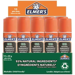 Elmer's, Klebestift, Klebestift-Set Pure Glue 10 Stück, Weiss (720 g, 10x)