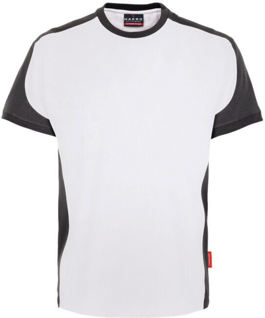 Hakro T-Shirt Contrast Performance, blanc, taille unisexe : L (290-001/L)