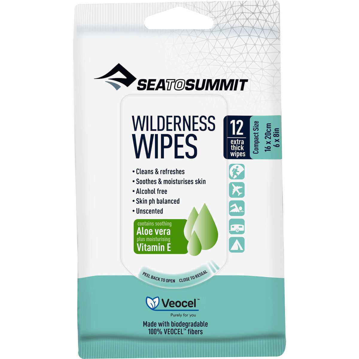 Sea to Summit Wilderness Wipes white [12 Pack] AWWC