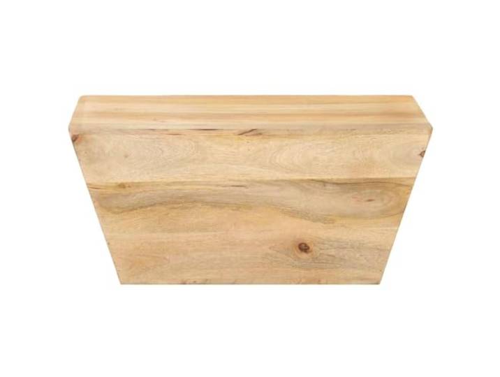 KKgypkn Couchtisch V-Form 66x66x30 cm Mango Massivholz Einzigartige Holzmaserung, Vintage-Look, Beistelltisch, Wohnzimmertisch, Kaffeetisch