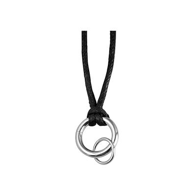 Kette ohne Anhänger ADELIA´S "Halskette aus Textil 60 cm", schwarz, Halsketten, Damen, 60cm, Perfekt als Geschenk für besondere Menschen