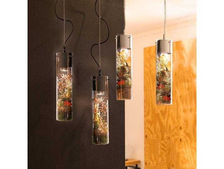 s.luce Pendelleuchte MyLight Schwarz, Metall, Gu10, 11x40x11 cm, Lampen & Leuchten, Innenbeleuchtung, Hängeleuchten, Pendelleuchten