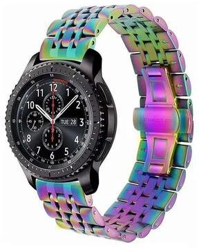 Everyday Crate Huawei Watch GT2 Band Stainless Steel Seven Bead Metal Watch Strap For GT2e GT2 46mm color