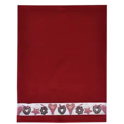 framsohn Geschirrtuch Waffel 'Lebkuchen' 50 x 70 cm Rot