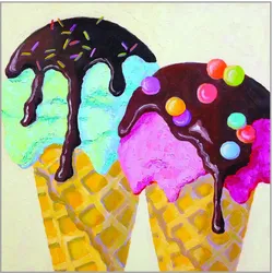 Servietten SWEET SCOOPS (LB 25x25 cm) - LB 25x25 cm