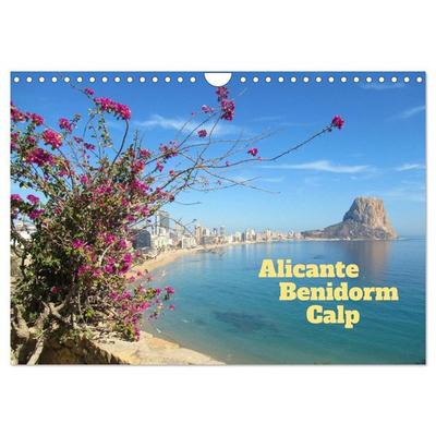 Alicante - Benidorm - Calp (Wandkalender 2026 DIN A4 quer), CALVENDO Monatskalender
