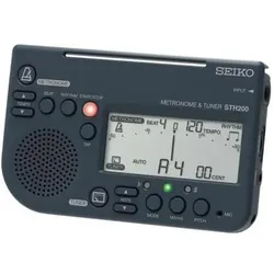 Seiko Metronom STH-200 mit Stimmgerät-Funktion (Metronom), Zubehör Instrumente, Schwarz
