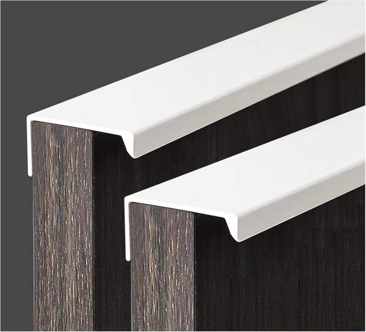 Set van 4 aluminium kastgrepen in wit - 20 cm