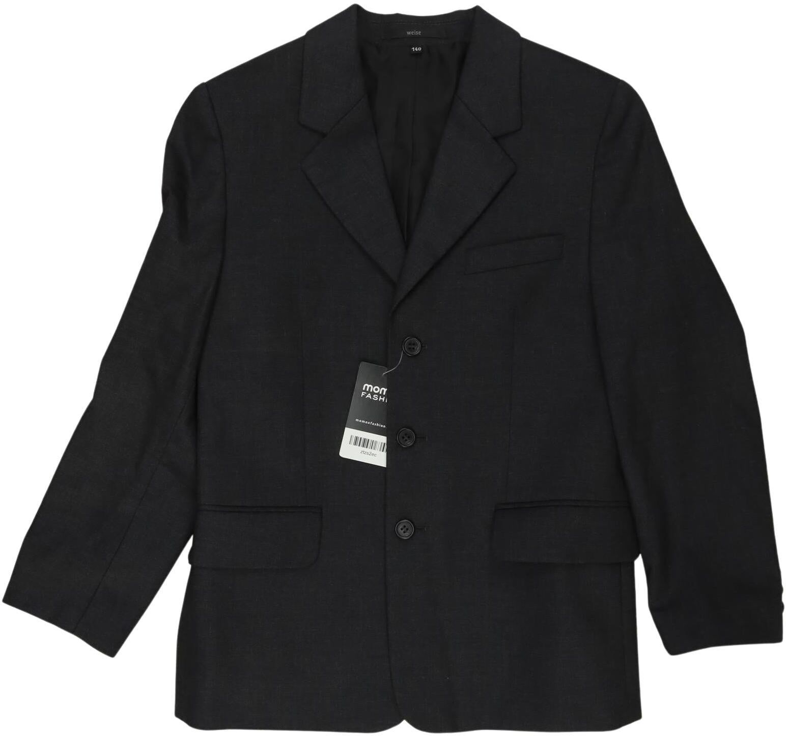 weise Jungen Jacke oder Mantel, Schwarz, Gr. EU 140, Synthetik / Elasthan / Schurwolle - Second Hand