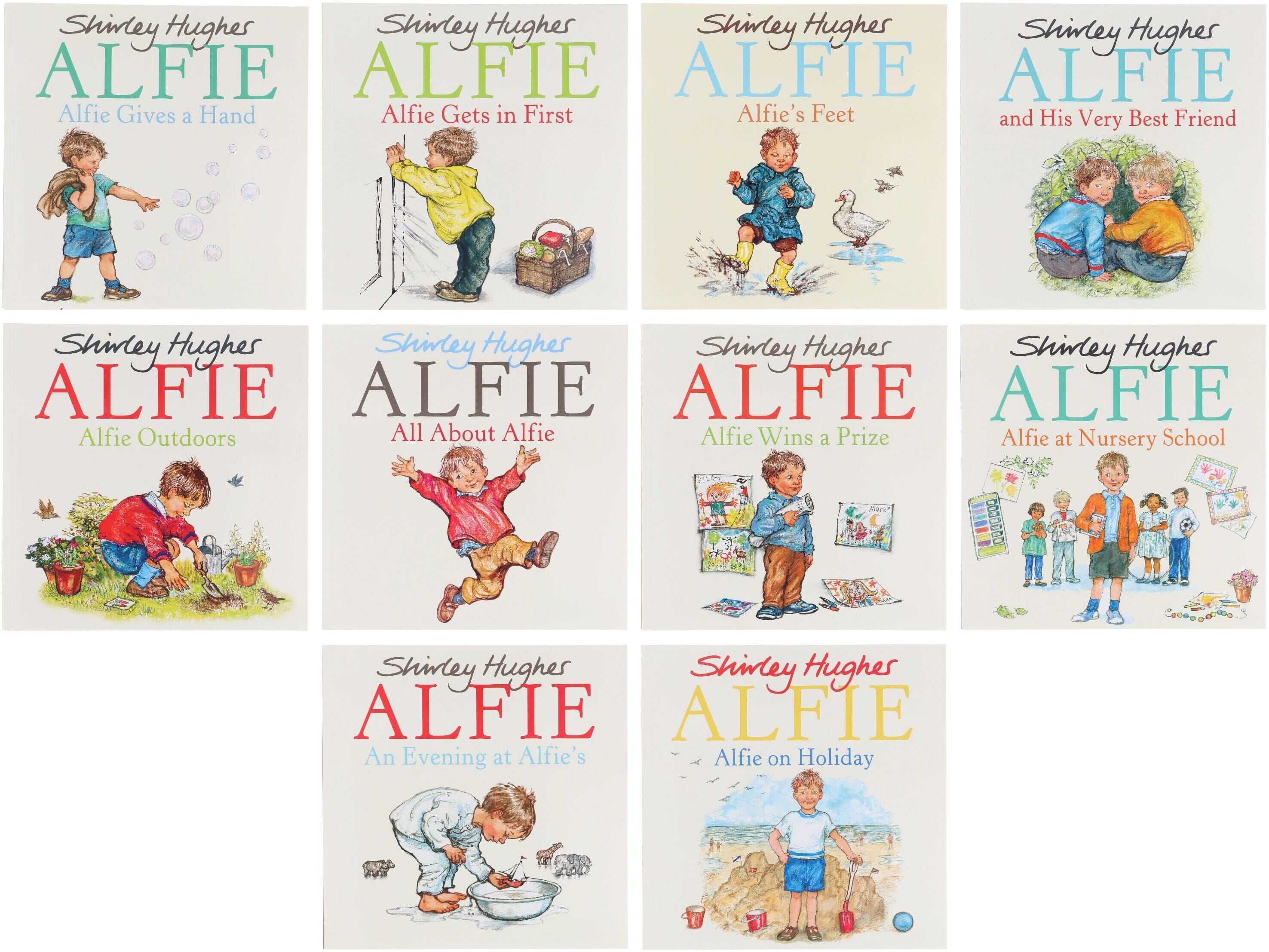 Alfie by Shirley Hughes: 10 Books Collection Set - Ages 3-5 - Paperback Red Fox