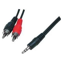 Goobay Audio Adapterkabel AUX, 3,5 mm Klinke zu stereo Cinch-Stecker, CU (51652)