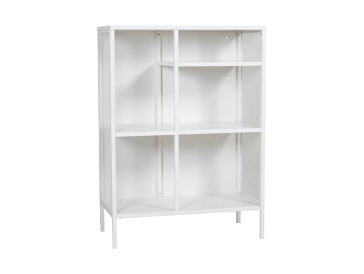 Design Regal „Misha“ 110 x 80 cm, aus Metall Weiss VE DESIGN