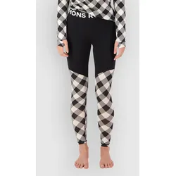 Mons Royale Merino Cascade Flex Legging Funktionshose check / black Gr. XS