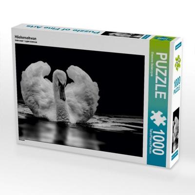 CALVENDO Puzzle Höckerschwan 1000 Teile Puzzle quer | 1000 Teile Lege-Größe 64 × 48 cm Foto-Puzzle für glückliche Stunden