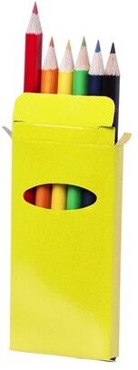 Boîte à crayons personnalisé Garten carton jaune