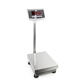 Plattformwaage Kern EFC 60K 3, max. Wägebereich 60 kg, RS-232 Schnittstelle, Kontrollwiegen, Zählen, Checkweighing, B 400 x T 300 mm, Edelstahl, silber