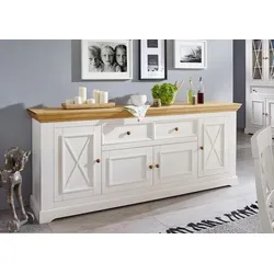 G+K Sideboard Minnesota Holz Weiß