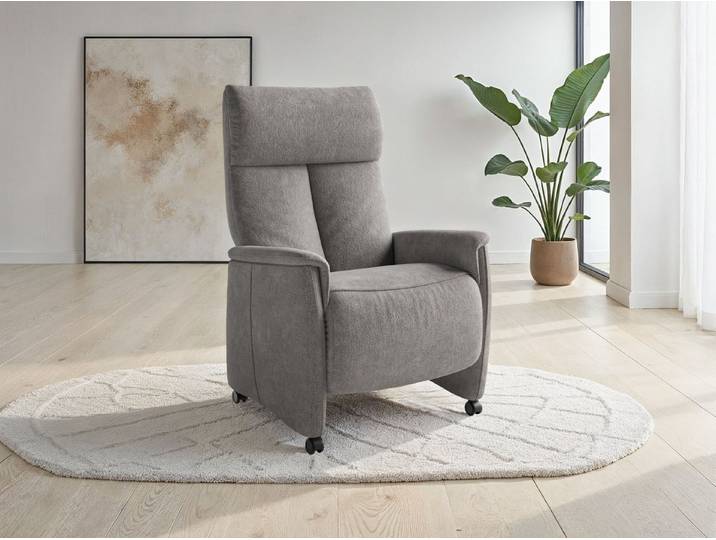 sit&more TV-Sessel Cremona mit Kopfteilverstellung, weitere Funktionen, Ergonomie S: manuelle Fußstütze & Rückenlehne