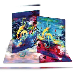 Herma Sammelmappe Eckspanner PP A3 Music