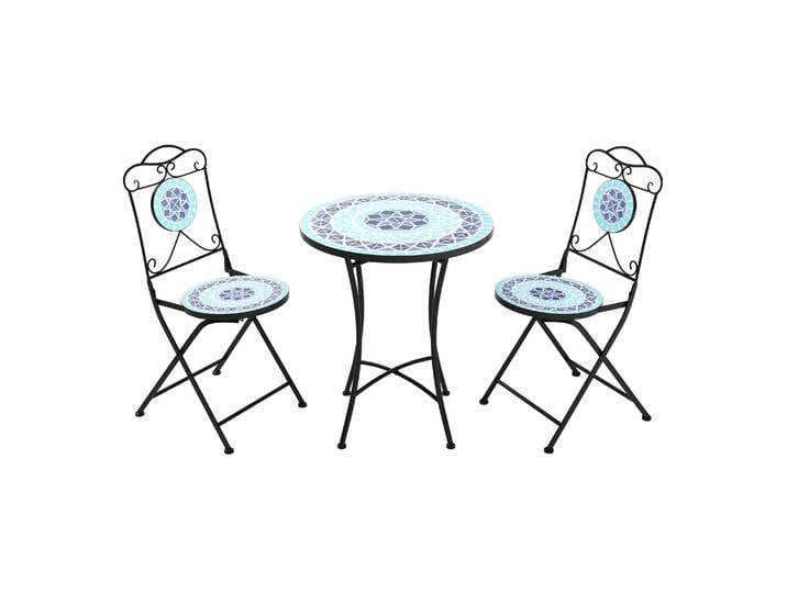 Bistroset MOSAIK 3-teilig blau