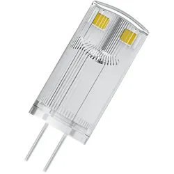 Ledvance LED NV-Stiftsockellampe PIN CL, 12V, G4, 0.9W 2700K 100lm 320°, schaltbar, klar OS4099854064722