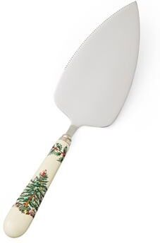 "Spode Christmas Tree Cake Server - 10"" L x 3"" W"