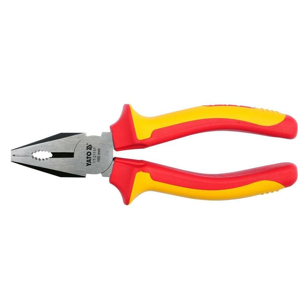Yato Insulated Combination Pliers 160mm Vde (160 mm) (YT-21151)
