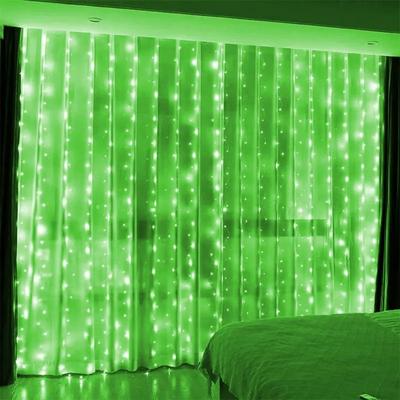 Uplift Picks Radiant USB LED Curtain Lights With Remote For Effortless Celebration Ambiance green 6x3 M 600 Leds