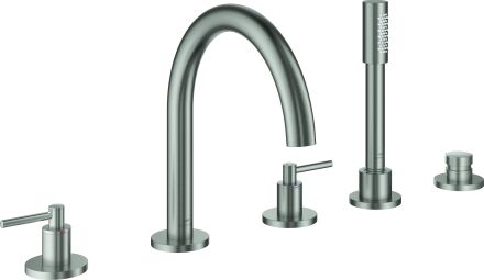 Grohe Atrio combinaison de baignoire 5 trous 29407DC0 avec poignée à levier, super acier